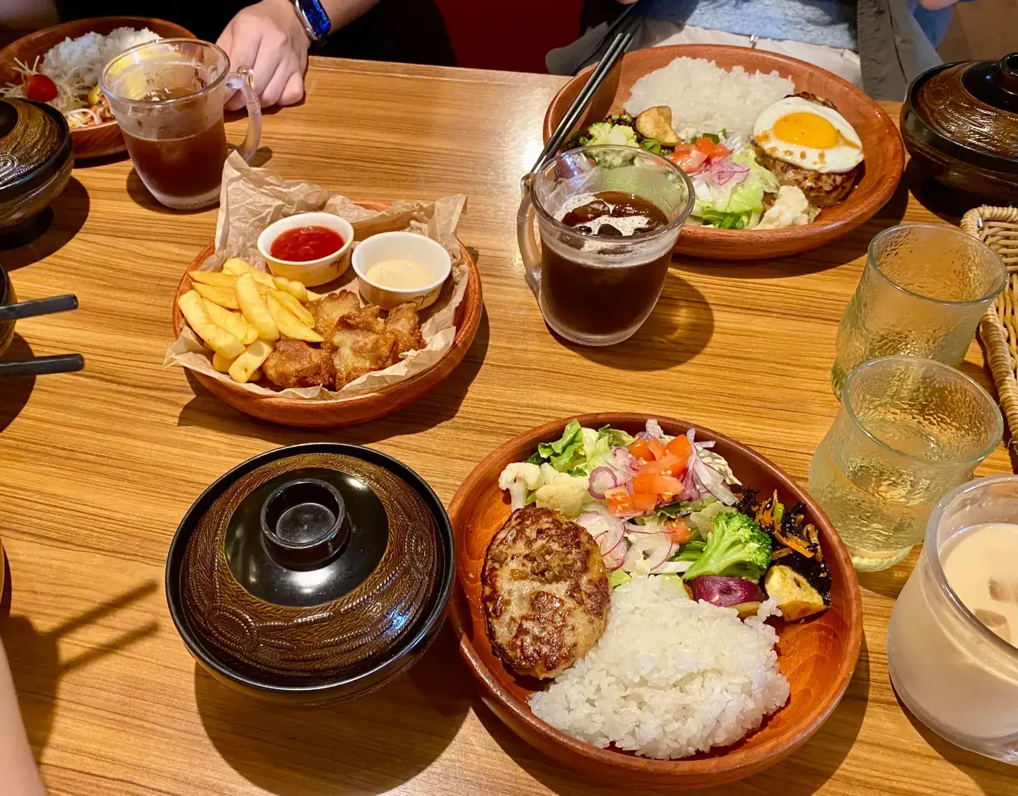 友人とびっくりドンキーで食べたランチ